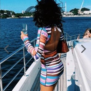 VRGGRL TIE BACK MINI DRESS